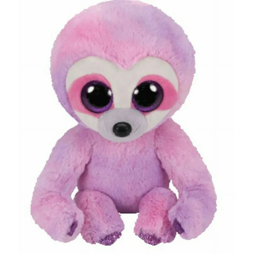 Ty Beanie Babies Pink and Purple Sloth